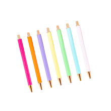 7/8/10Pcs Metal Ballpoint Pen Office Signing Pen-7 spray paints