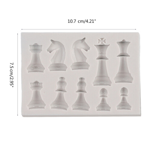 3D Internationale Schachfiguren-Silikonformen, 2