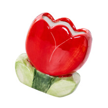 Blumenförmige Desktop-Organizer aus Keramik,-Rot