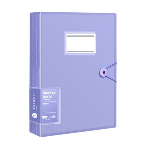 Easy Access Display Book Presentation Display Folder for-Purple