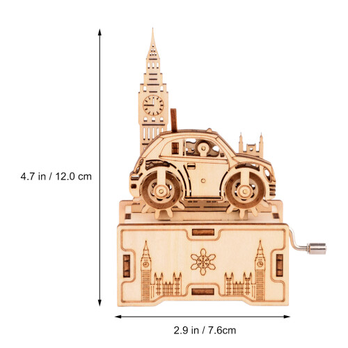 Set Puzzle Music Box In Legno Da Assemblare Con Effetto Shake 1