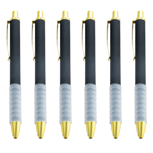 6 Stück 1,0 mm einfacher Kugelschreiber, Schreibwaren,-Schwarz