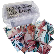 100 Pcs Money Envelopes Including 100-Red and blue flower