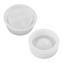 Harzglasform mit Deckel für Räucherstäbchenwärmer,-Runde 1