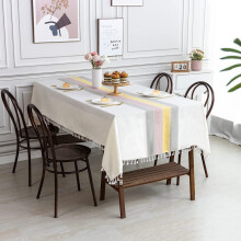 Stylish Dining Table Protection, Spillproof And Dense Wear-resistant Tablecloth, Cotton Linen Rectangle Table Cloths For Safe Dining Environments
