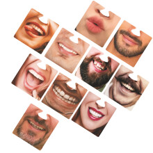 10er-Pack Partymasken- und Bechermatten-Set,