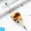 6Pcs Beadable Ballpoint Pen Plush Ball Ballpoint-pink gradient 6