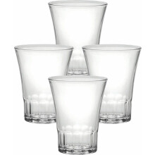 DURALEX Amalfi Drinking Glass 170ml - Set of 4 Transparent Crystal Glasses for Water, Juice, or Soda