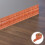 Durable Chocolate Self Adhesive Thickened Baseboard Wall Sticker 6