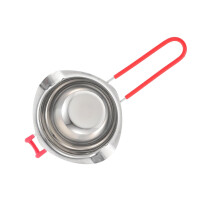 Panela para derreter chocolate e cera, utensílios de confeitaria com alça resistente ao calor e bicos duplos, panelas de aço inoxidável para
