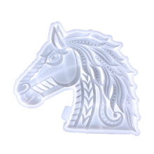 Joli moule en Silicone pour décoration murale de cheval,-Blanc