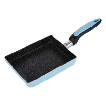 Easy Cleaning Nonstick Omelette Pan, Flat Bottom Aluminum Frying Pan with Ergonomic Handle, Heat Resistant PFOA Free Coating for Induction Gas Range,