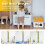 Height Ruler Solid Wood Removable Wooden Frame Baby 10