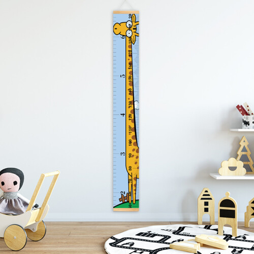 Height Ruler Solid Wood Removable Wooden Frame Baby 2