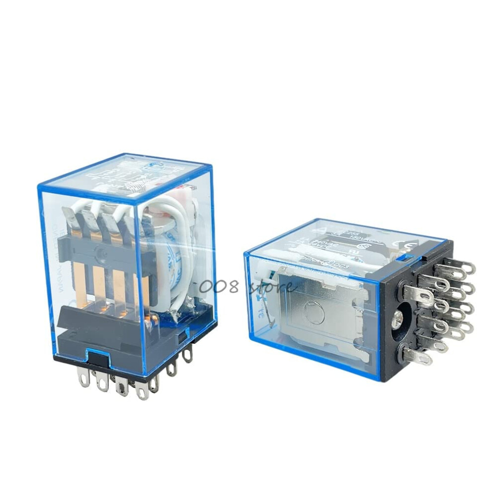 Led My4 Multipurpose Relay 4Pdt, 14Pin Relay 12V 24V 110V 220V My4nj Relay Switch(Ac 110V) Light 9105992478668