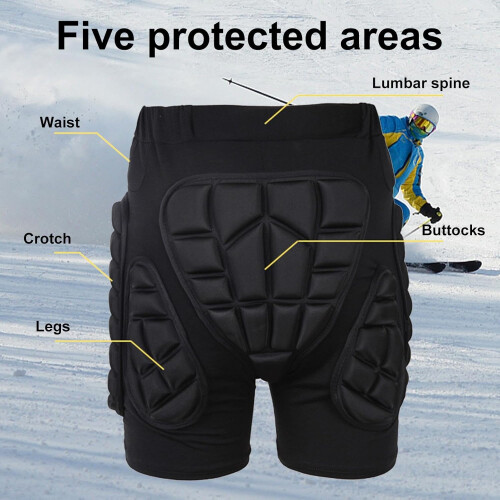 Padded shorts – protective equipment for skiing, hipbuttocks, tailbone protection 1