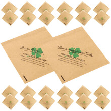500Pcs Kraft Paper Shredded Packaging Bags Oil-Proof Food Containers