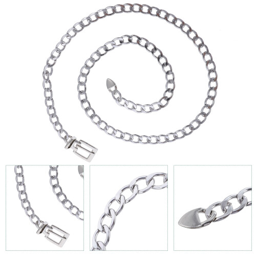 Belt For Women Casual Accessory Silver 1pack 2