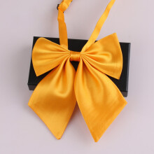 2Pcs Yellow Graduation Bowtie Comfortable Adjustable Buckle Design