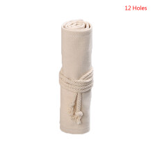 12/24/36/48/72 Holes Canvas Roll Up Pen Curtain Pencil-12 holes