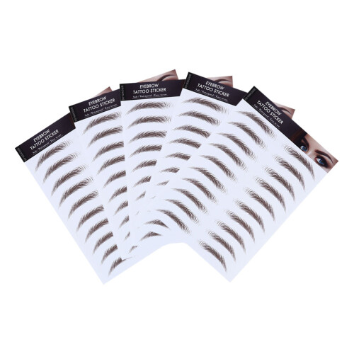 5Pcs 6D Eyebrow Transfers Stickers Bionic Tattoo Makeup