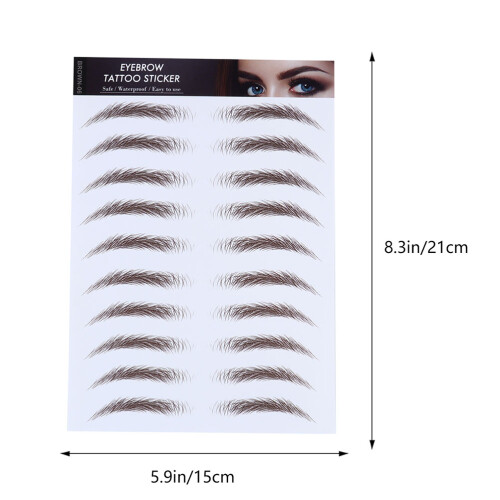 5Pcs 6D Eyebrow Transfers Stickers Bionic Tattoo Makeup 1