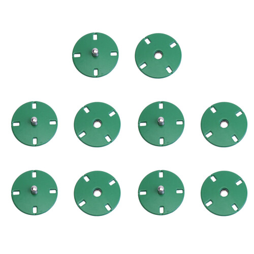 10 Pezzi In Metallo Piatto Per Verde