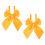 2Pcs Yellow Graduation Bowtie Comfortable Adjustable Buckle Design 9
