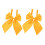 2Pcs Yellow Graduation Bowtie Comfortable Adjustable Buckle Design 11