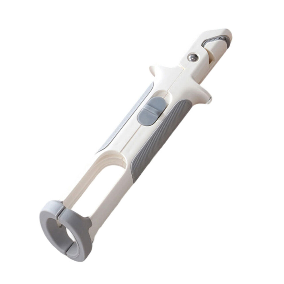 Silicone Kitchen Tongs Heat Resistant Grip For Hot-White Gray