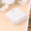 Marbling Lenses Case Portable Storage Container For Home Travel Silver 9