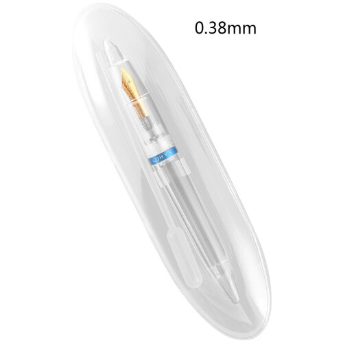 Beginner Calligraphy Ink Pen One-piece for Iridium-0.38mm blue