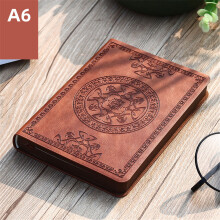 Vintage Journal Notepad Embossed Leather Notebook Thick-1