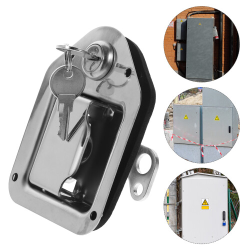 Inox Pour Boîte À Outils Serrure Durable Argenté 1