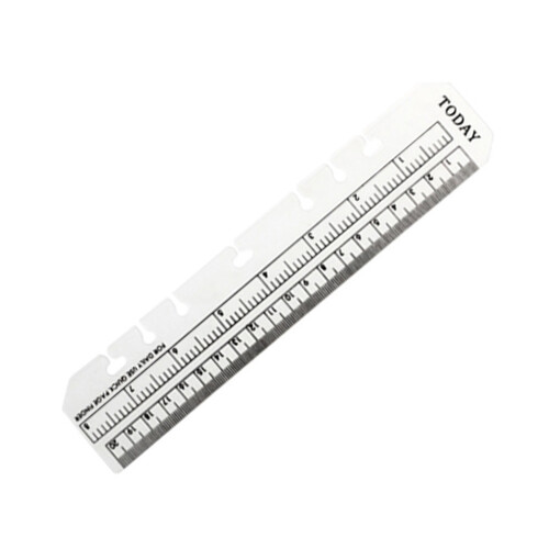 2 Pieces Bookmark Scale Ruler Folding Multi Ratio-Clear A5