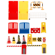 32Pcs Kids Educational Traffic Signs Toy Plastic Road Block Model Set