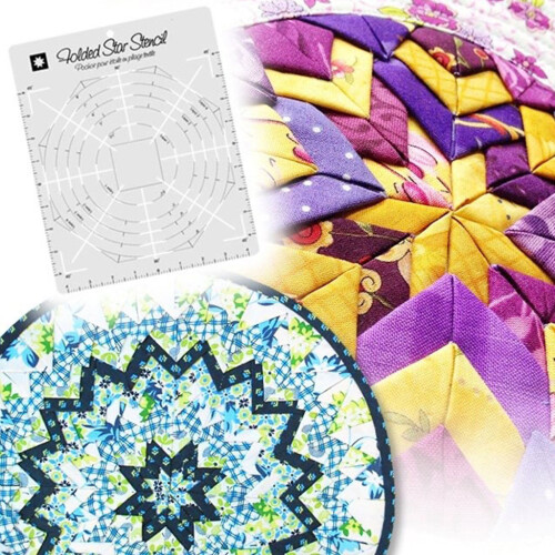 Folded Star Interfacing Templates Sewing Guide Quilting 2