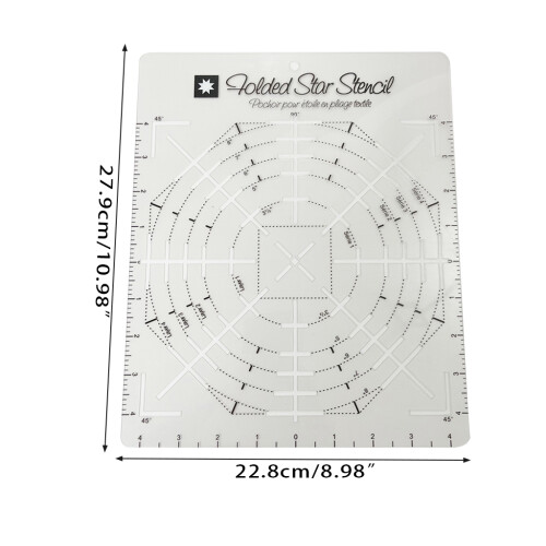 Folded Star Interfacing Templates Sewing Guide Quilting 1