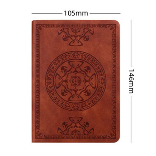 Vintage Leather Notepad Travel Journal Handmade Notebook-Red 2