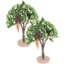 2 Pezzi Albero Miniatura per Paesaggio, Sabbia, Decorazione