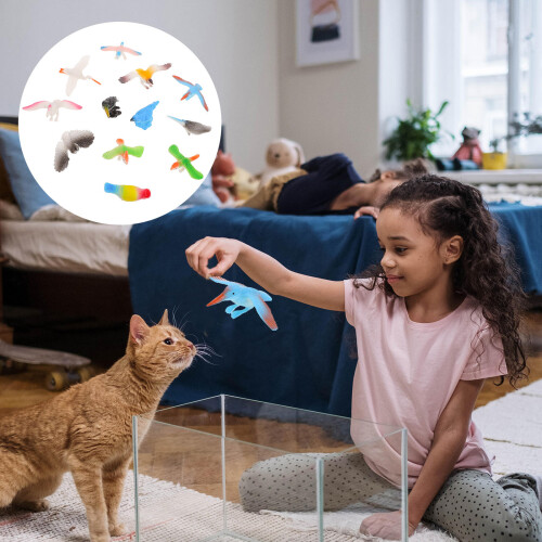 1 Set Uccelli Simulati Giocattoli In Pratici Per Bambini 1