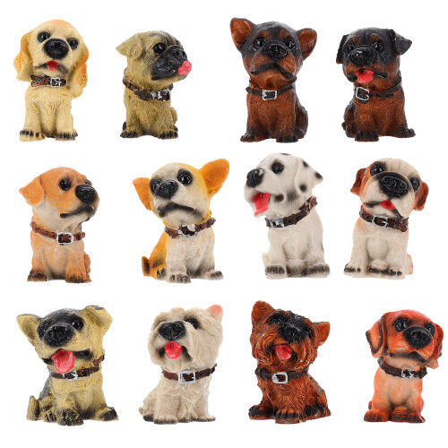 12 Pezzi Cuccioli Animali Realistici Figure
