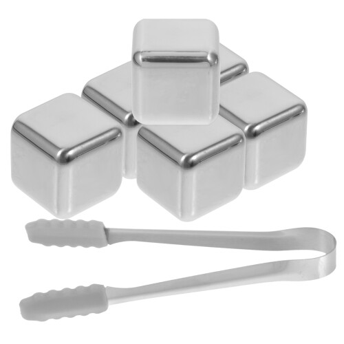 Set Ghiaccio Riutilizzabili In Inox Con Pinza