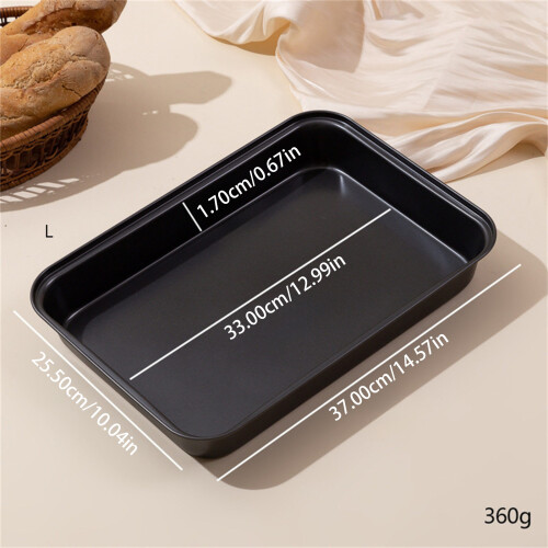 Deep Roasting Tray Carbon Steel Construction Nonstick Coating-S 1