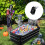 Large Capacity PVC Halloween Themed Ice Buckets Silver-Black 3