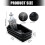Large Capacity PVC Halloween Themed Ice Buckets Silver-Black 2