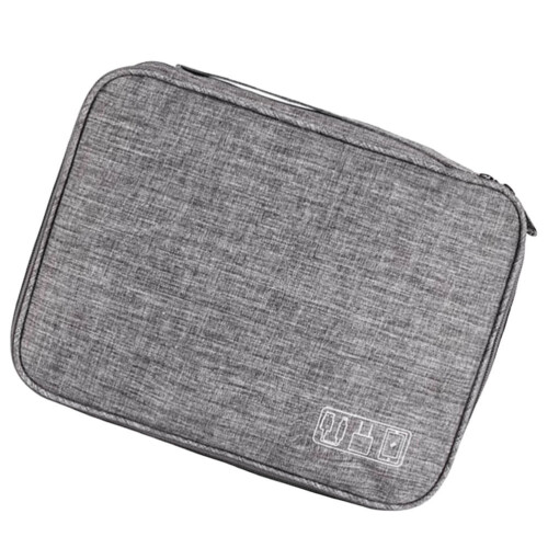 Digital Collection Bag Large Capacity Portable Storage Light Grey