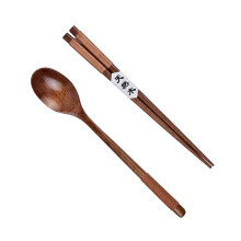 Portable Wooden Chopsticks Spoon Set Smooth Finishes For-C