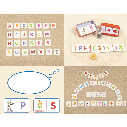 1 Set 32 Puzzle Bambini Scatola Cognitivo 2