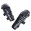 Coppia Protettori Ginocchia Corsa Motocross Nero 10